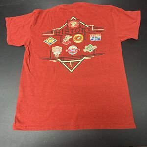 Majestic Cincinnati Reds MLB Baseball Men's Large Red Triple Peak T-shirt